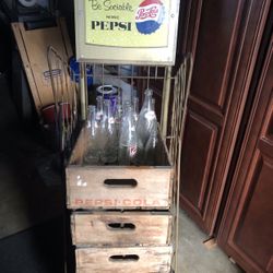 1950s Pepsi Cola Crate Display