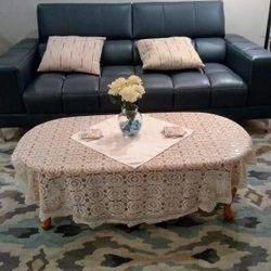 Coffee Table &  Table Clothes Included.