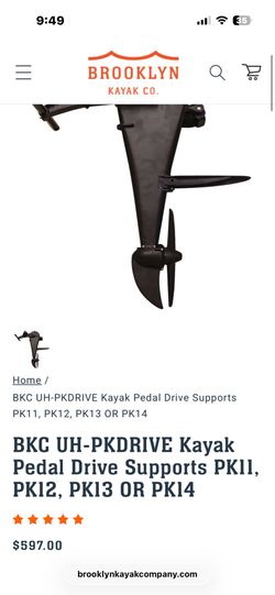 Pedal drive for kayak