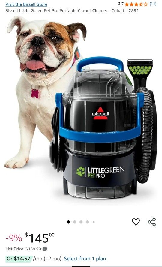 Bissell Little Green Pet Pro Portable Carpet Cleaner - Cobalt - 2891