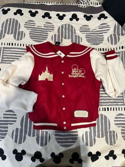 Disneyland Red Varsity Jacket , Size Medium, Brand New tags attached !