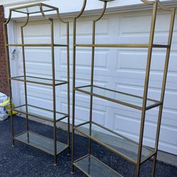 Gold Shelves (set of two) 