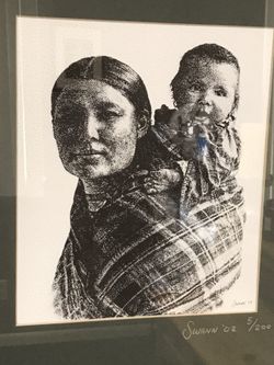 Native American Woman with Child