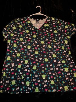 Frog scrub top