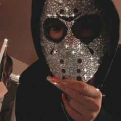 Halloween Blinged Out Jason Mask 