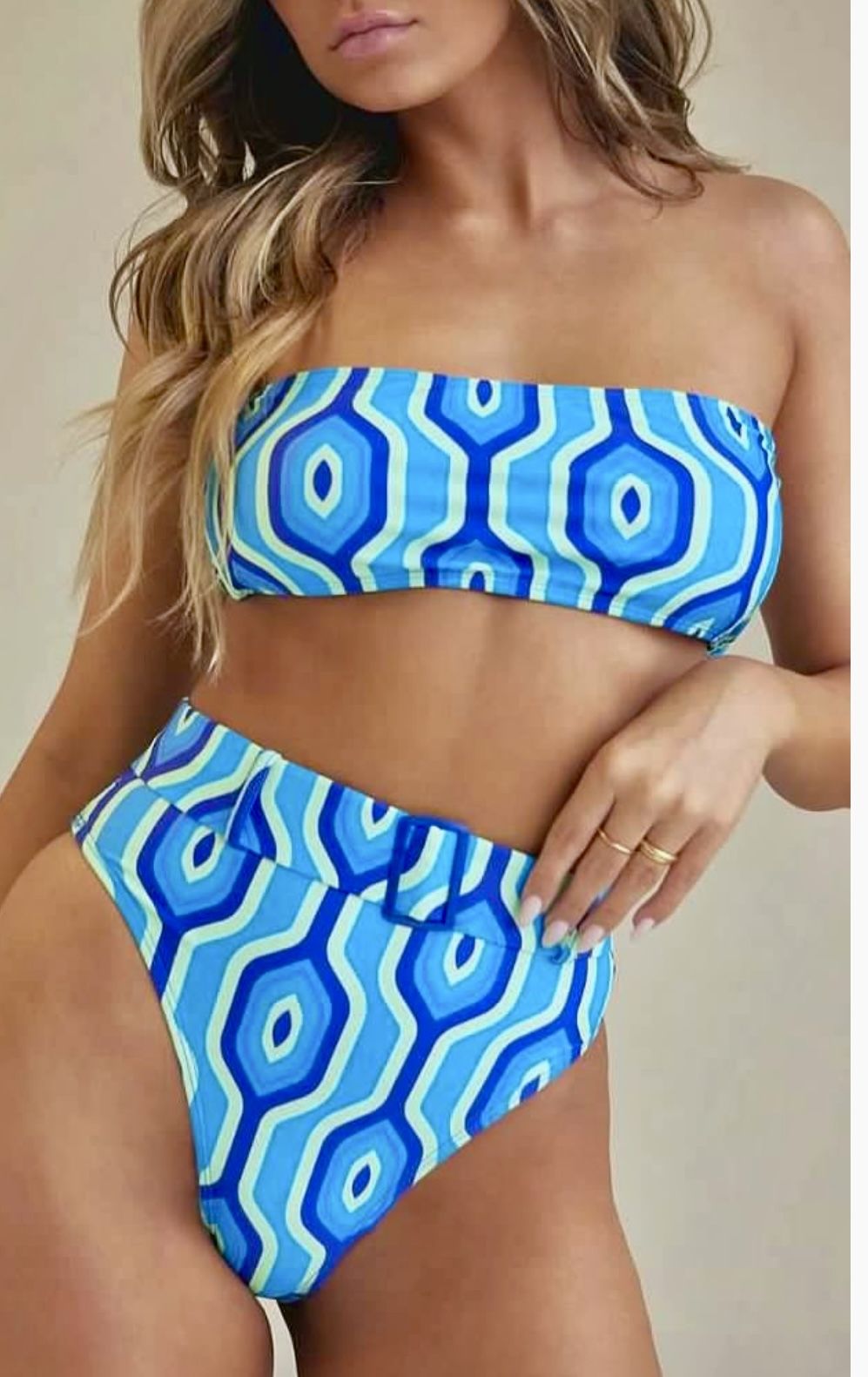 Swimsuit - New Bikini - Geometric Pattern Design