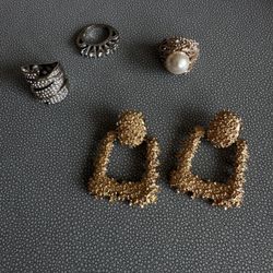 JEWELRY SET CUSTOM 3 RINGS AND EARRINGS 7