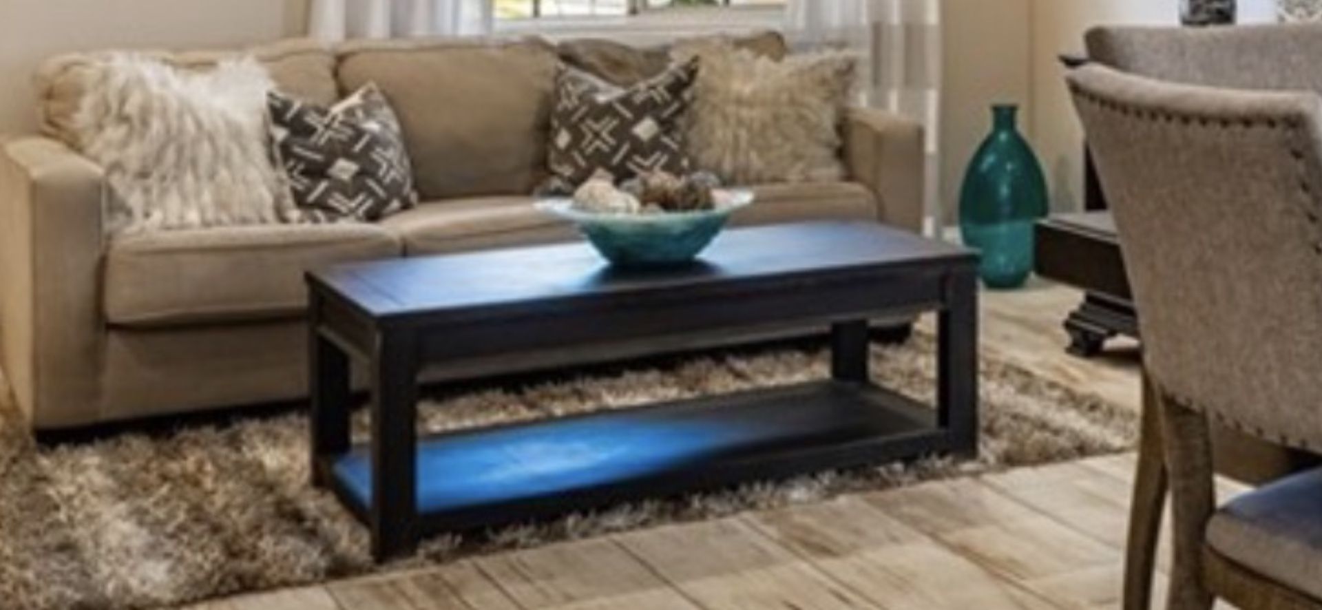Ashley Furniture Espresso, Coffee Table, And End Table