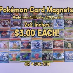 Pokémon Card Magnets