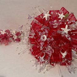 Wedding Quinceanera Bouquet Corsages With Hair Piece