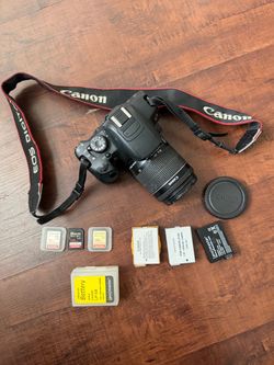 Canon T5i Rebel EOS DSLR Camera with Lens and Accessories