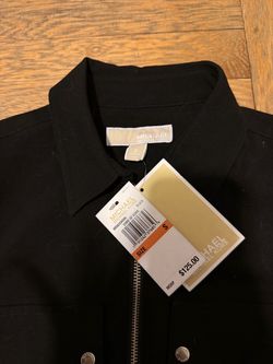 Michael Kors Black Zip-Front Dress Size S