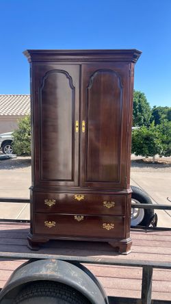 Ethan Allen solid wood dresser cabinet armoire, make an offer
