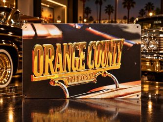 Orange County California Metal Sign