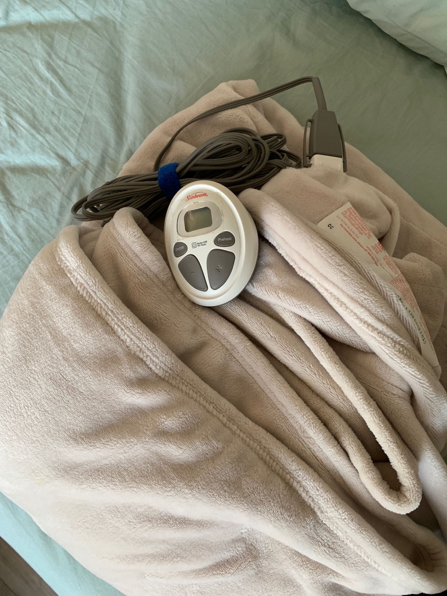 Sunbeam electric blanket twin size