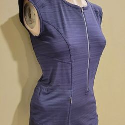 Athleta Active Wear Women's Purple Zippered Tank Athletic Active Top S