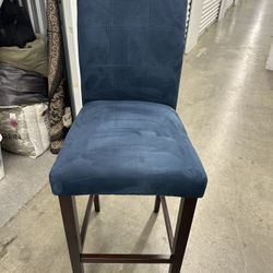 Blue Suede Bar Stools
