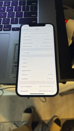 *** APPLE IPHONE 12 (64 GB) - UNLOCKED - MIDNIGHT