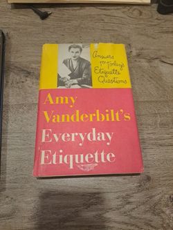 Vintage Book. Amy Vanderbilt's Everyday Etiquette