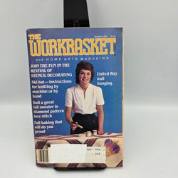 The Workbasket and Home Arts Magazine October 1984 Vtg Crafts Knitting Recipes