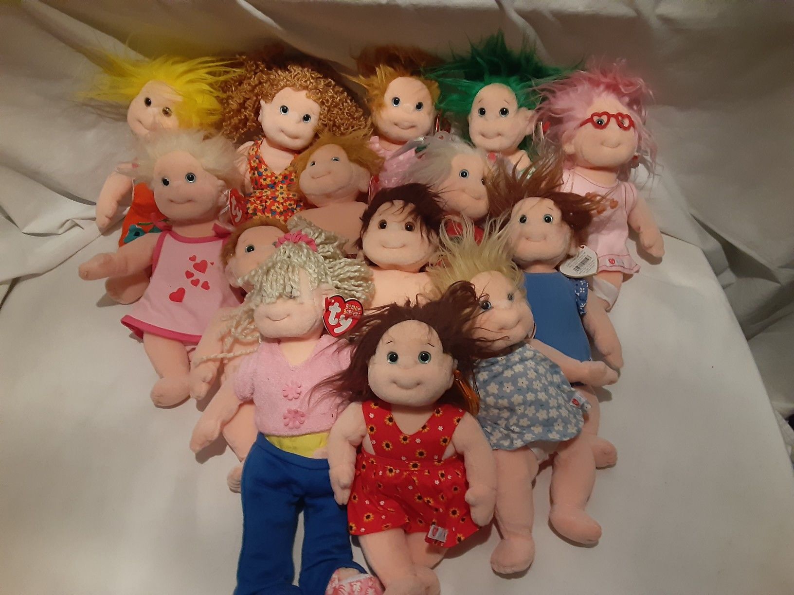 Lot Of 14 Vintage Ty Beanie Kids Includes Sweetie Sugar Luvie Cookie And Others