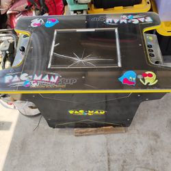 Pac-Man Machine With Like Six Games On It
