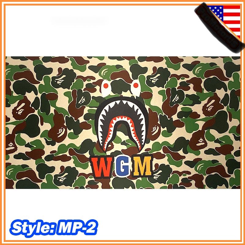 A Bathing ape Bape neon camo razer WGM Large Extended Gaming Mouse