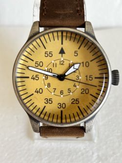 Mil-Tec Luftwaffe Me109 Aviator Vintage German WW2 Flieger Pilot Men Watch - Military vintage style