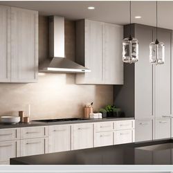 Broan-NuTone EW4830SS Stainless Steel LED, 400 30-inch Wall-Mount Convertible Chimney-Style Range Hood with 3-Speed Exhaust Fan and Light, 460 Max Blo