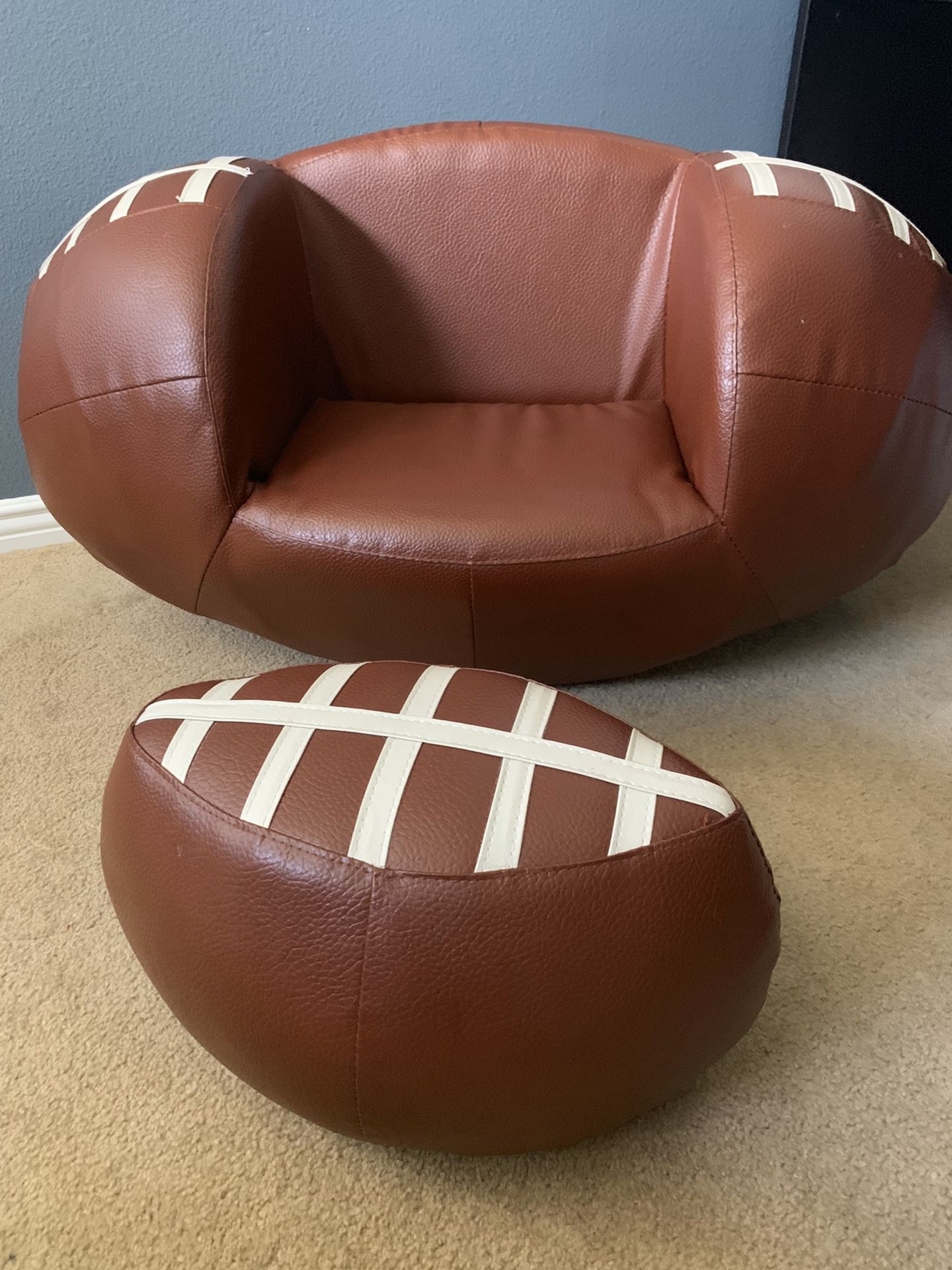 Kids Leather Football Chair