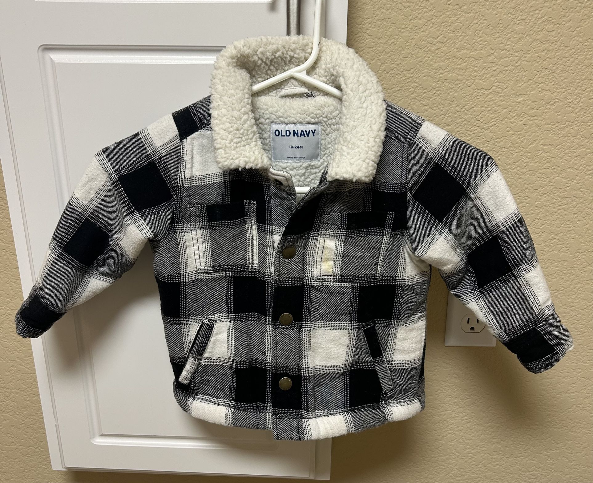Like New! Boys Size 18-24 Months Sherpa Lined Jacket