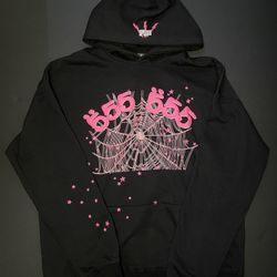 Sp5der Black/Pink Hoodie 