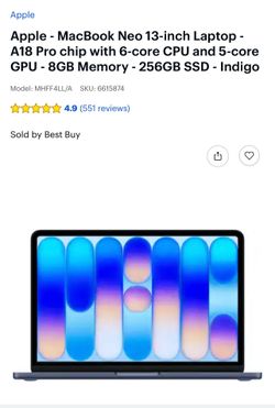 2026 Apple MacBook Neo