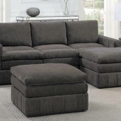 Sectional Sofa + Ottoman