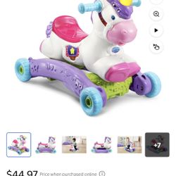 Vtech Prance And Rock Learning Unicorn Baby And Toddler rocking Toy