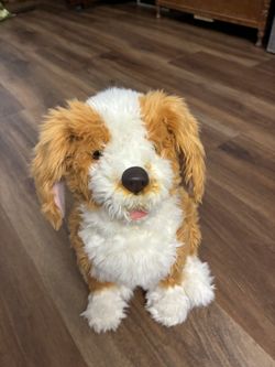 Joy For All Dog Freckled " Pup Brown & White" Interactive Companion Pet - Tested