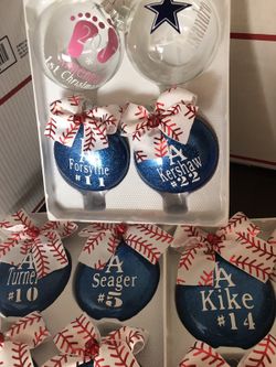 Personalized ornaments $6-10