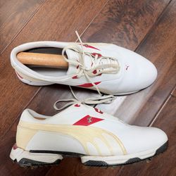 Puma Ferrari Lux Limited Edition Leather Golf Shoes US Size 10