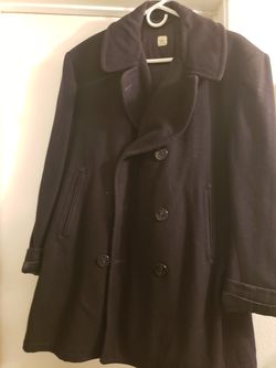 Vintage mens navy coat