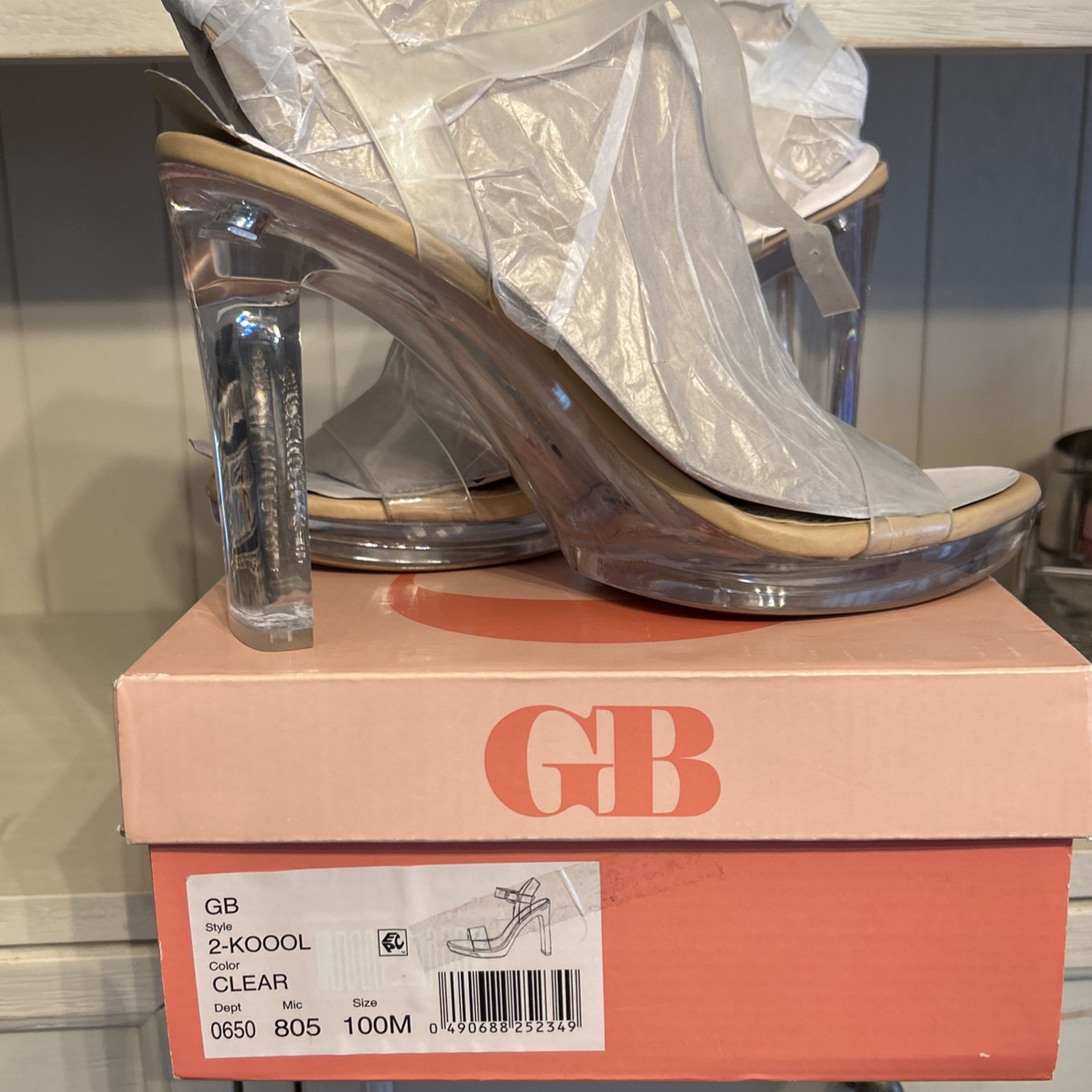 GB Clear Open Toe Sandle
