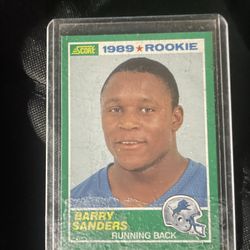 1989 Score Barry Sanders Rookie Card (#257)