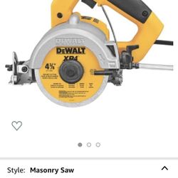 Dewalt Tile Wet Saw Masonry Circular 4-3/8 Diamond Blade Concrete Granite Tile Cutter