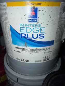 Tanqueta de pintura sherwin wiliams Blanca Mate para interior