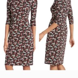 BODEN Penny Jersey Dress- US6, Navy Rabbit Pattern