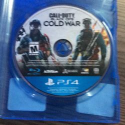 Call of Duty cold war Disc For PS4 