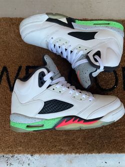 Air Jordan 5 GS White / Green – Authentic