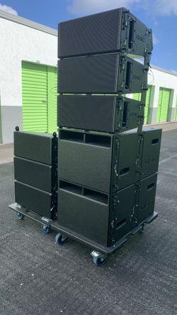 QSC Wideline WL3082  WL212 Line Array  4 Tops 2 Subs