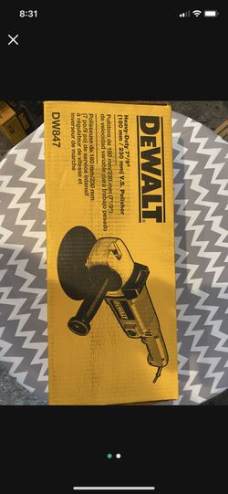 dewalt 7-9 variable speed polisher 