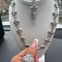 chain bracelet and ring