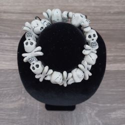 Gothic Style Skull N Crossbone Bracelet